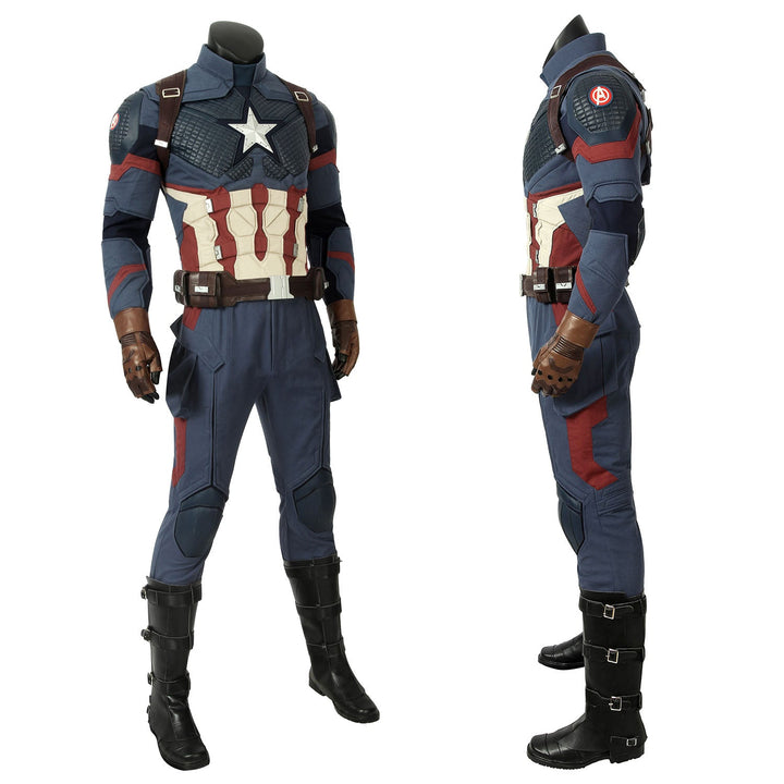 Avengers 4 Endgame Captain America Steve Rogers Leather Top Costumes