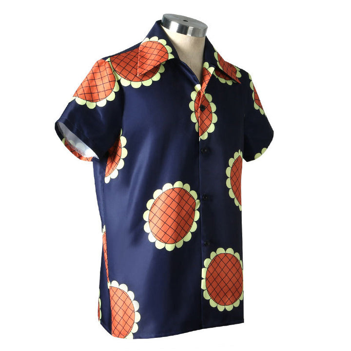 Anime Navigation Monkey D. Luffy Sunflower T-shirt Cosplay Costumes