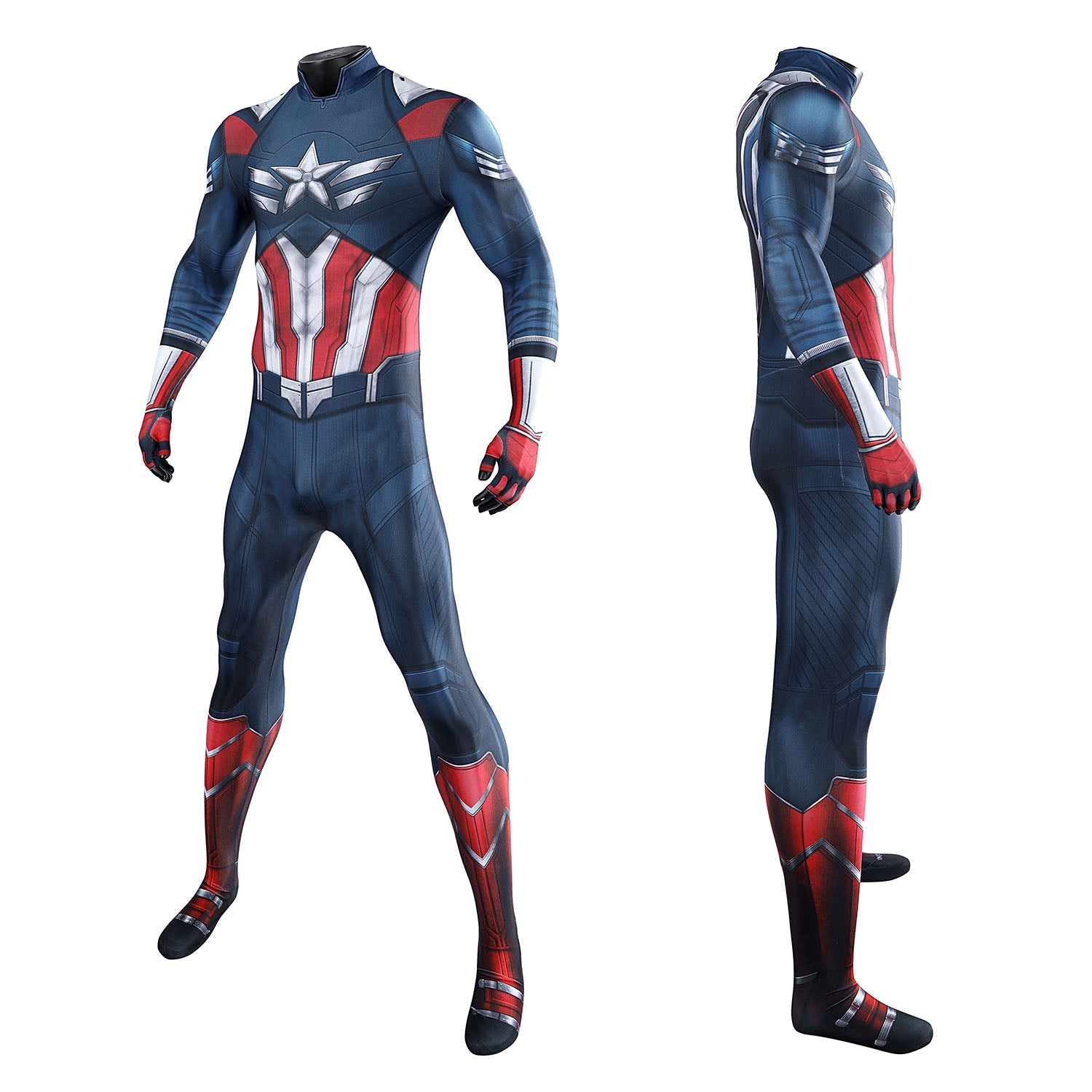 Captain America Brave New World Male Jumpsuit Cosplay Costumes