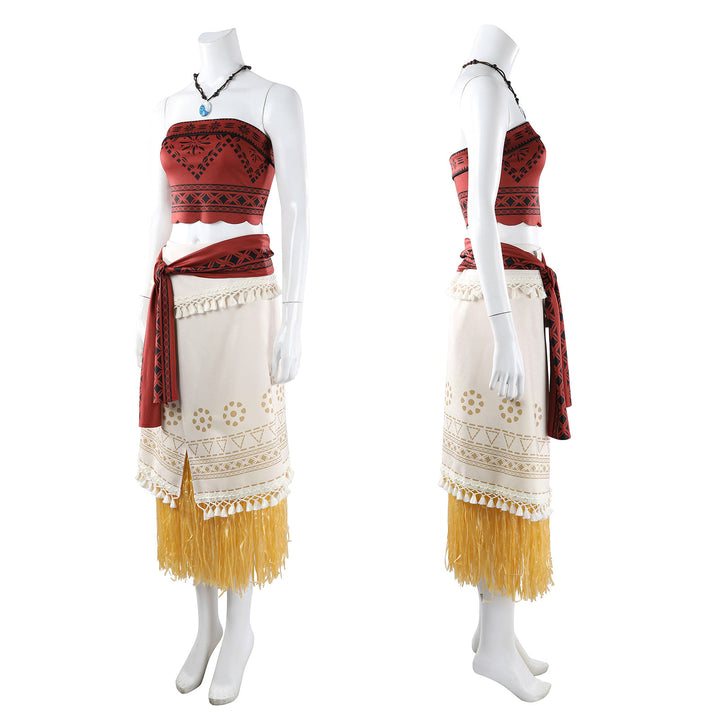 Movie Moana 2 Princess Carnival Dress Women Girl Cosplay Costumes