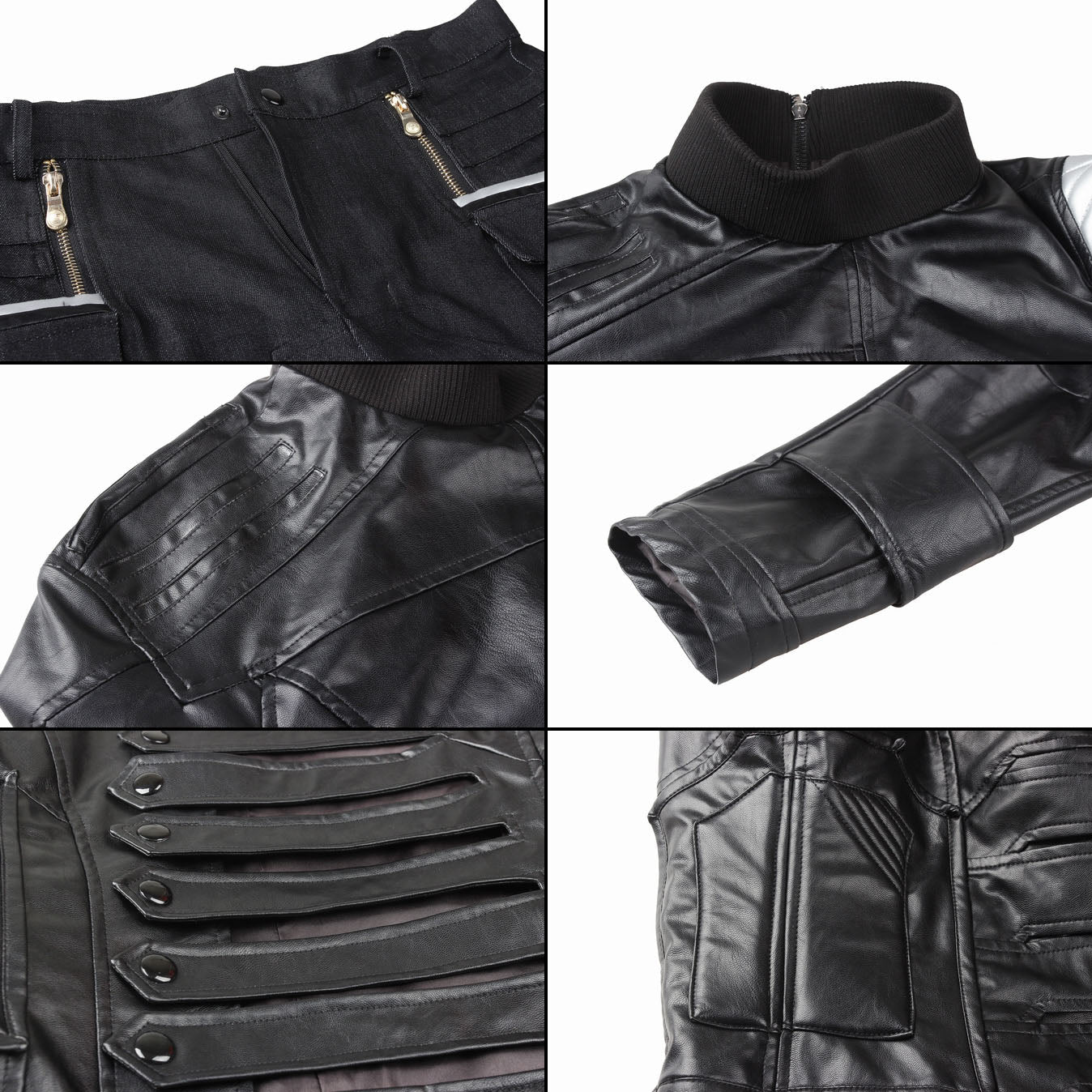 Captain America 2 Winter Soldier Bucky Barnes Fullset Cosplay Costumes