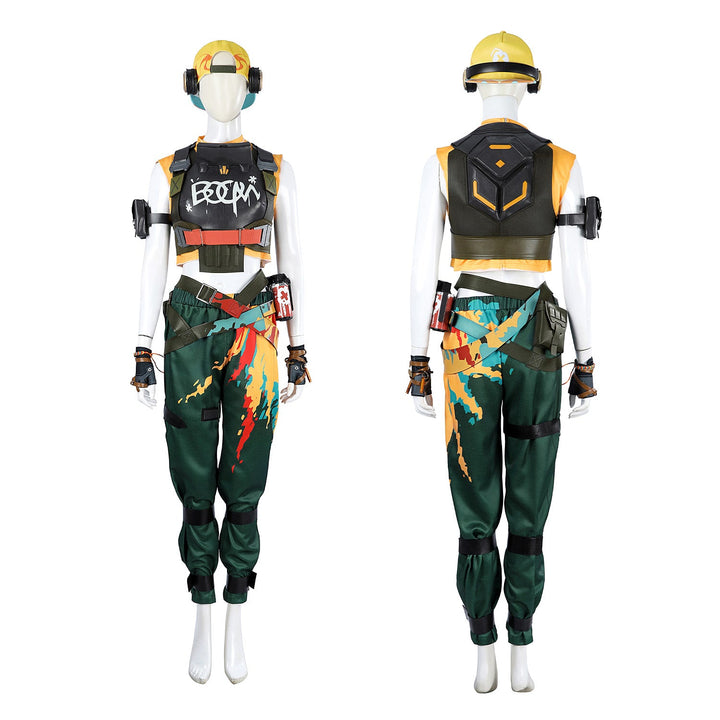 Valorant Raze Female Full Set Outfit Top Cosplay Costumes