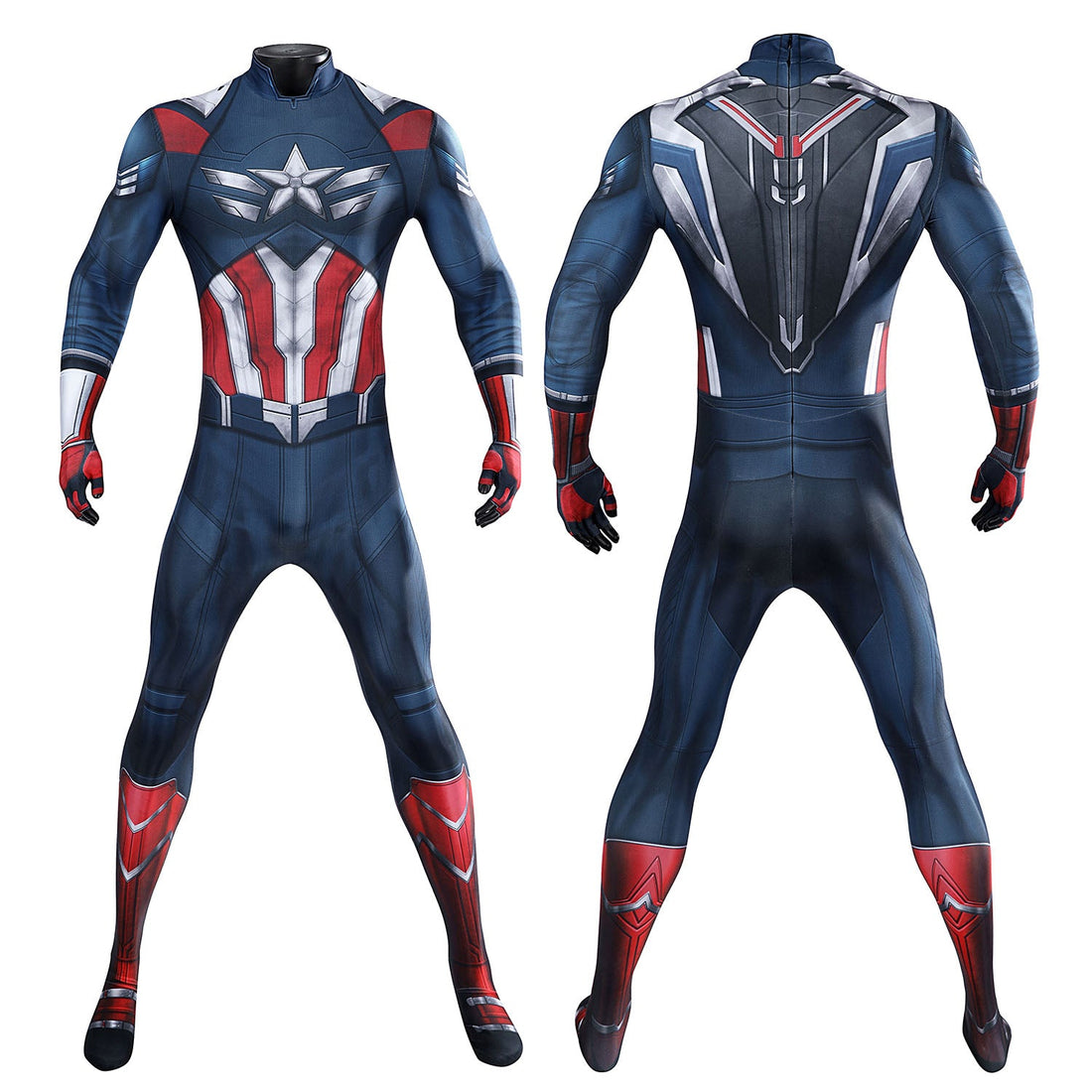 Captain America Brave New World Male Jumpsuit Cosplay Costumes
