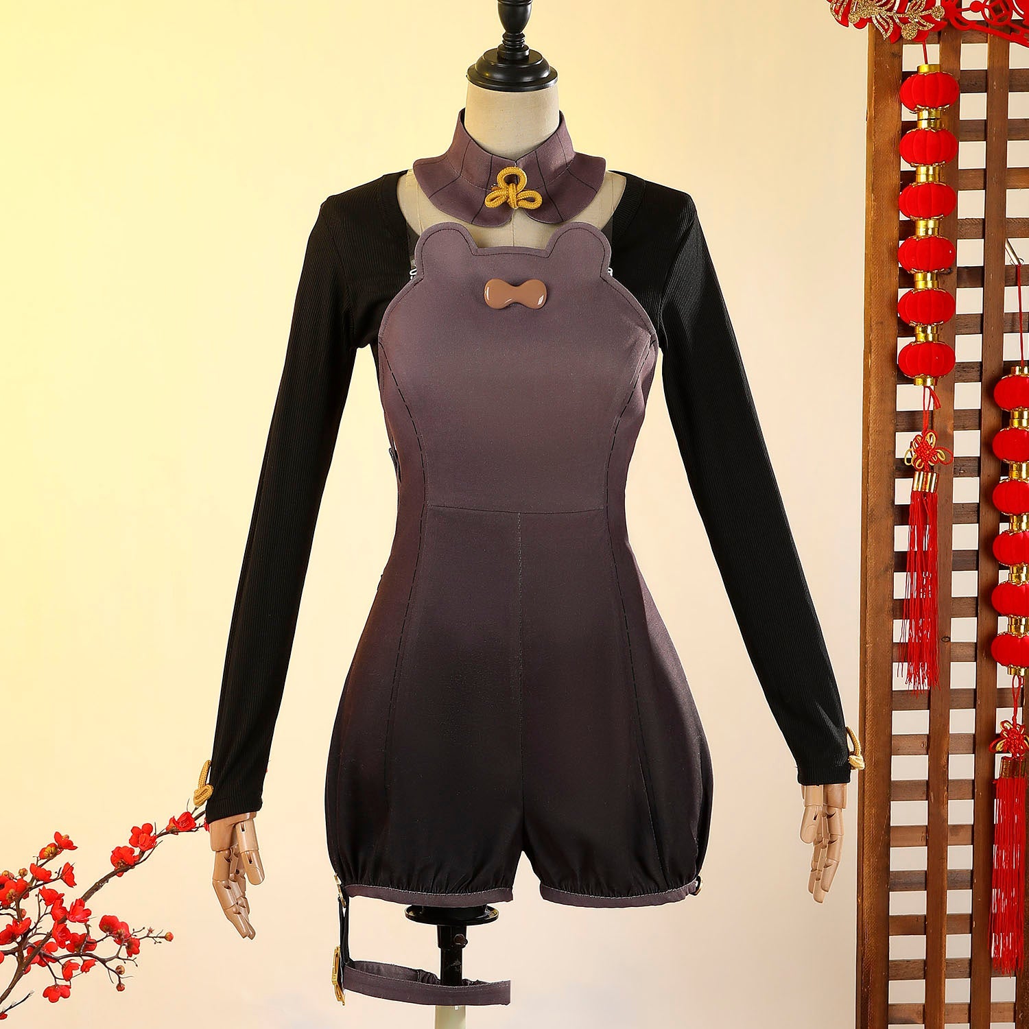 Game Genshin Impact Xiangling Lantern Rite Suit Cosplay Costumes