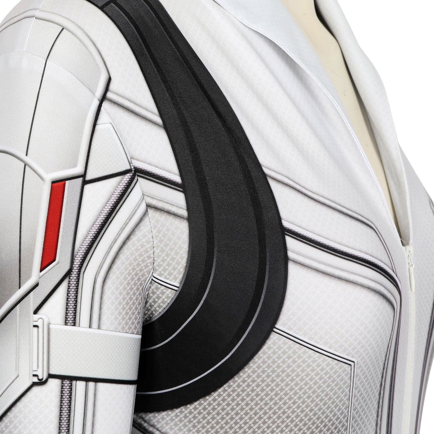 Black Widow Natasha Romanoff White Suit Jumpsuit Cosplay Costumes