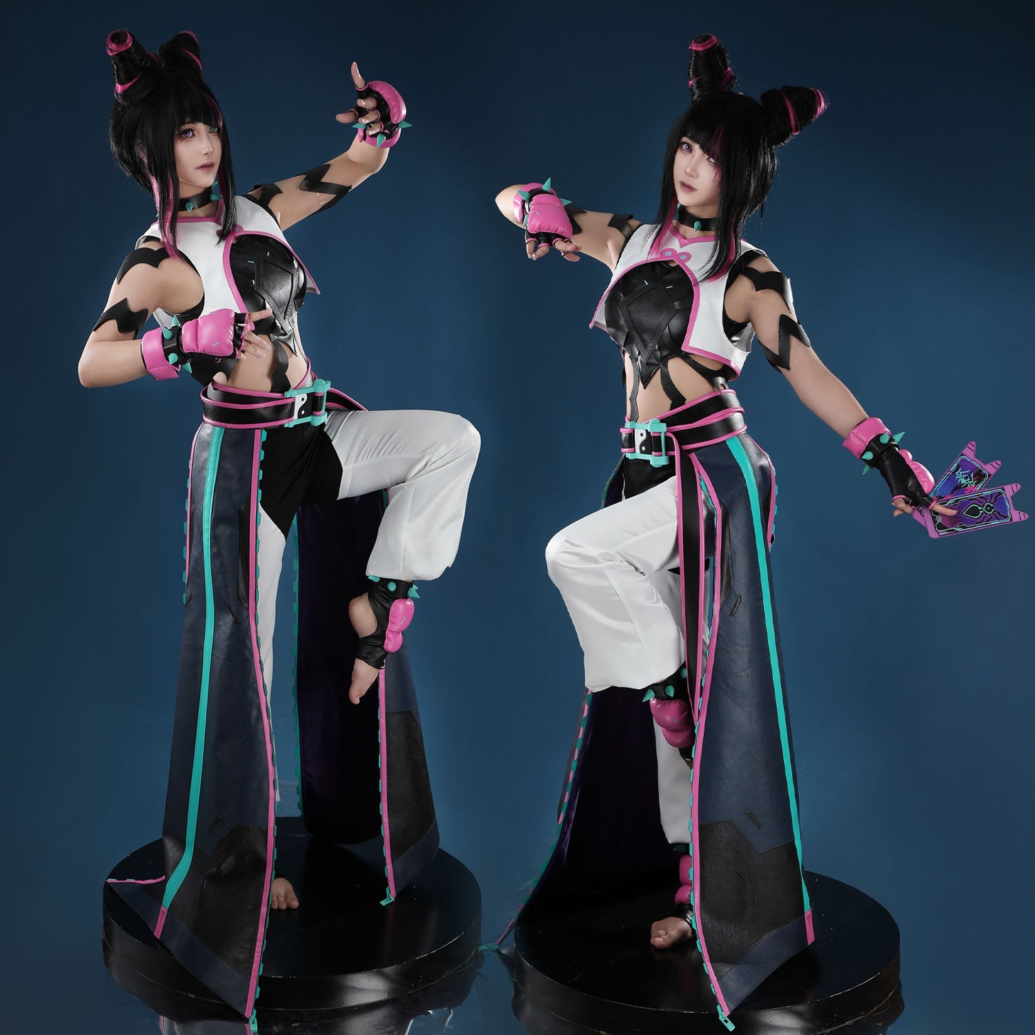 Overwatch 2 X Street Fighter 6 Juri Kiriko Cosplay Costumes