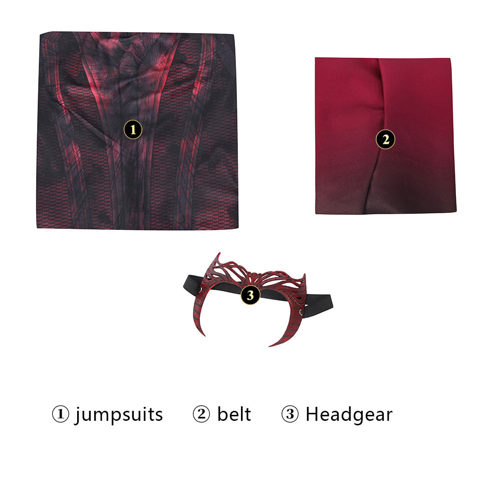 Doctor Strange in the Multiverse of Madness Wanda Scarlet Witch Jumpsuit Costumes
