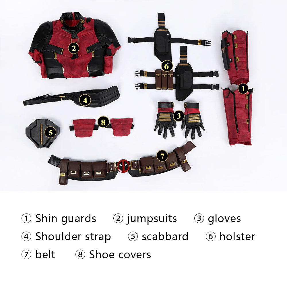 Deadpool 3 Deadpool & Friend Wade Wilson Kids Cosplay Costumes