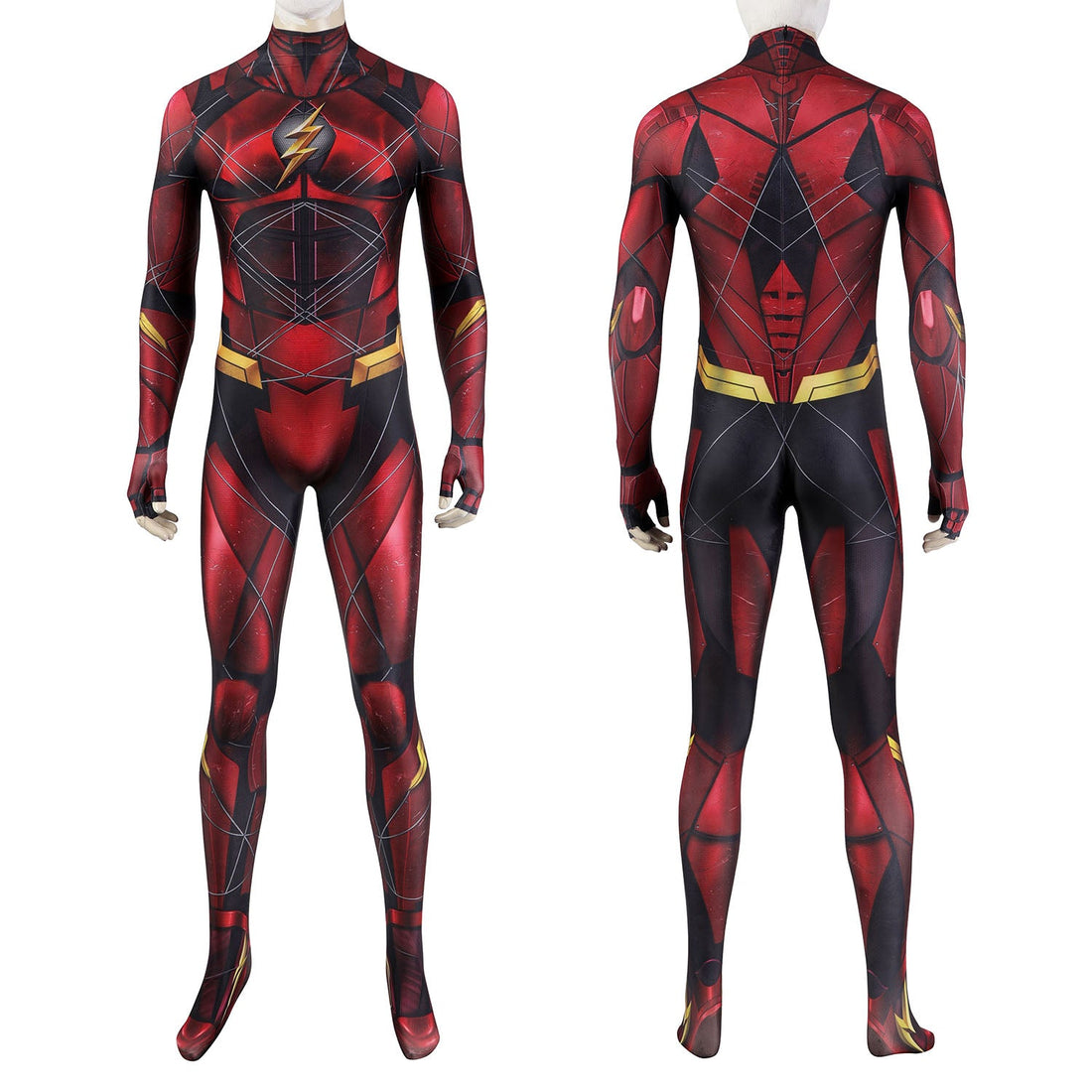 Justice League Barry Allen The Flash Jumpsuit with Mask Costumes