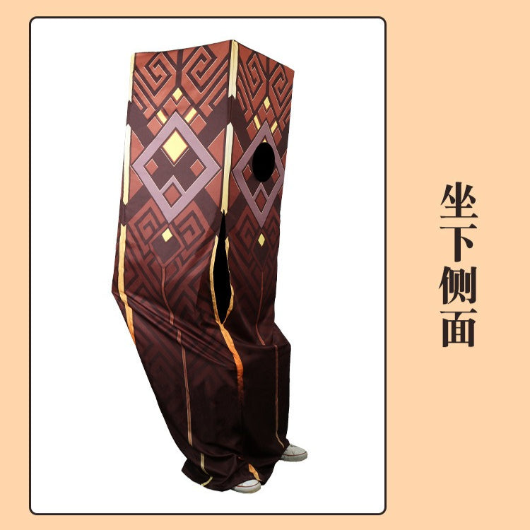 Game Genshin Impact Zhongli Pillar Funny Mascot Suit Costumes