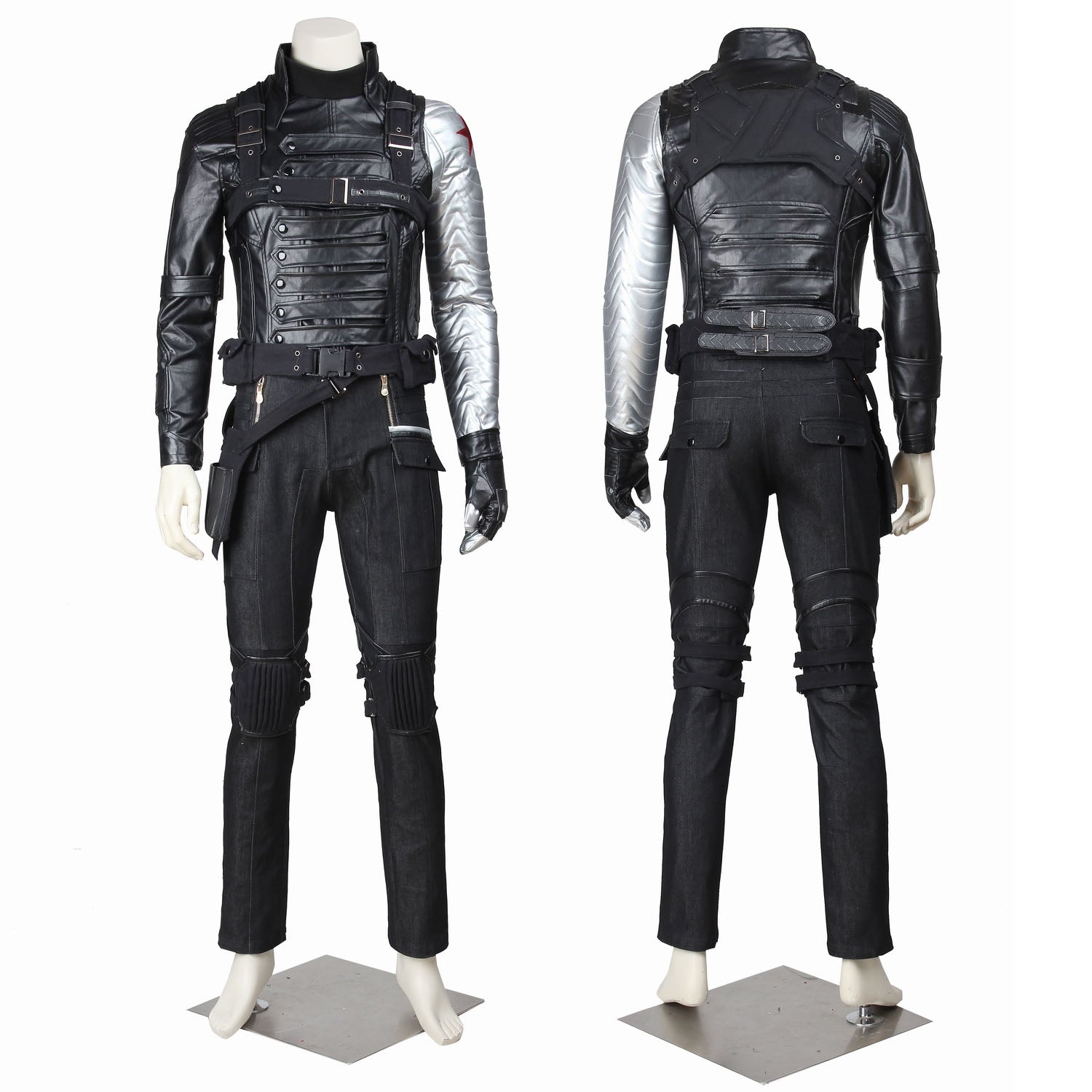 Captain America 2 Winter Soldier Bucky Barnes Fullset Cosplay Costumes
