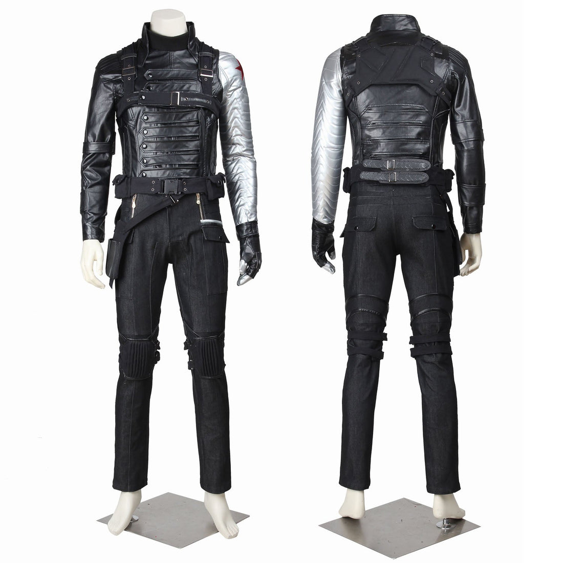 Captain America 2 Winter Soldier Bucky Barnes Fullset Cosplay Costumes