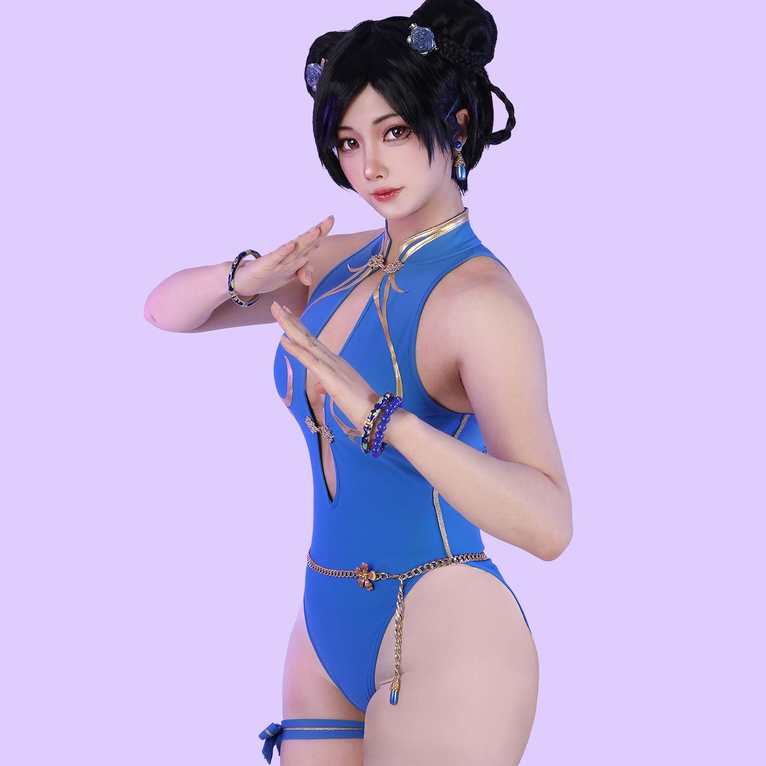 Game Street Fighter 6 Chun Li Woman Swimsuit Cosplay Costumes
