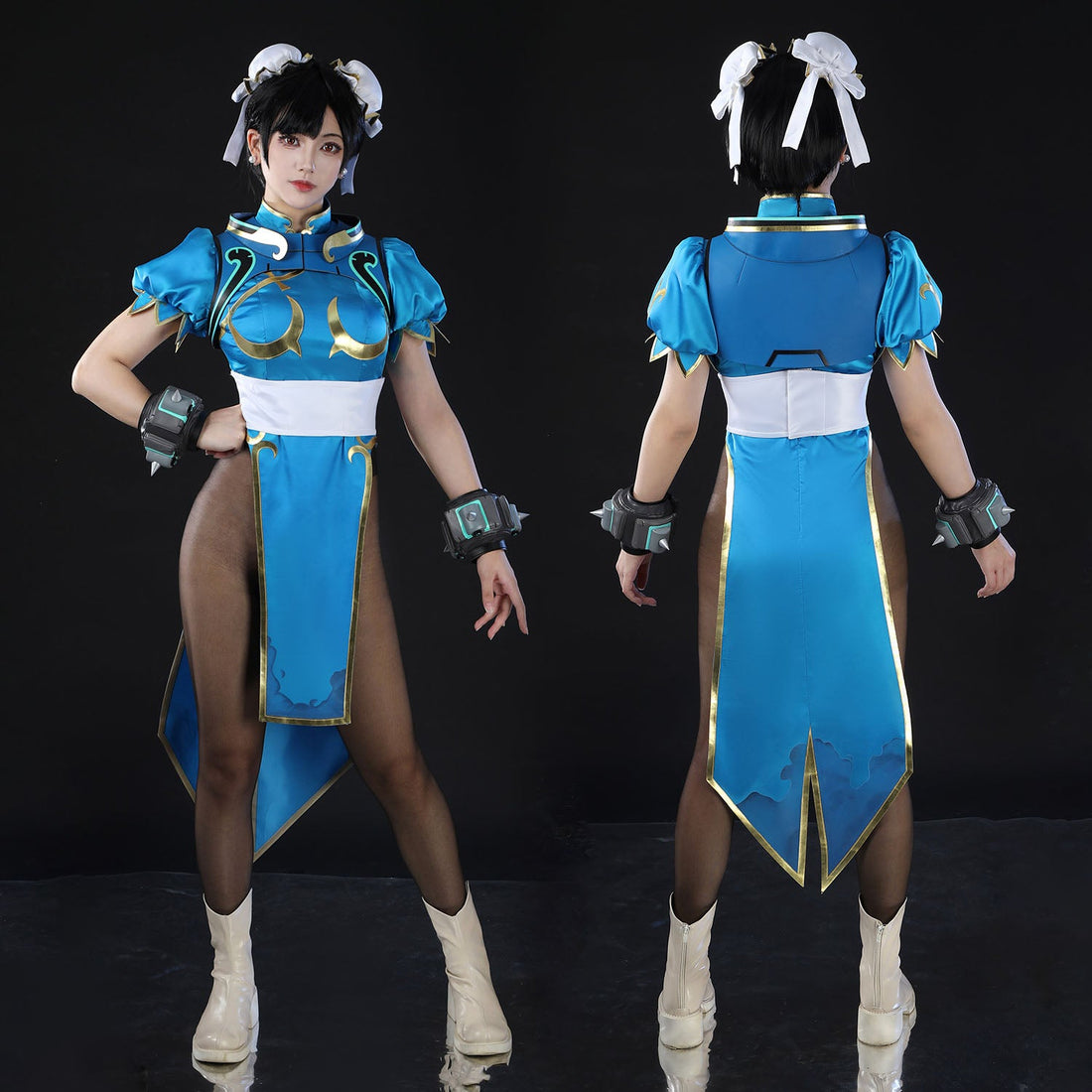 Overwatch 2 Juno X Street Fighter 6 Chun Li Cosplay Costumes
