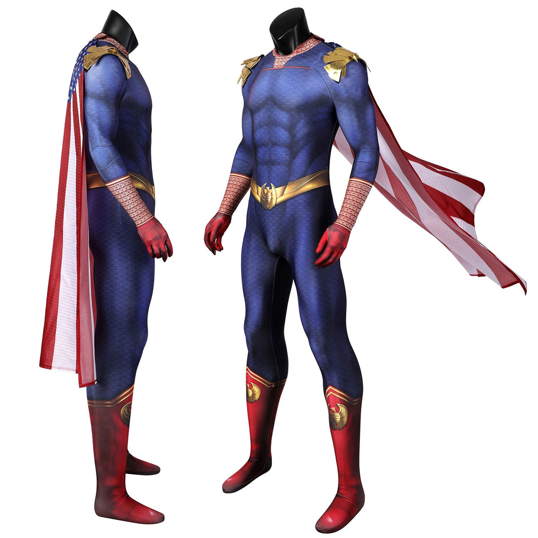 The Boys Season 3 Homelander Male Jumpsuit with Cloak Costumes