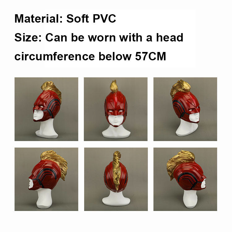 Avengers Endgame Captain Marvel Carol Danvers Jumpsuit with Mask Costumes