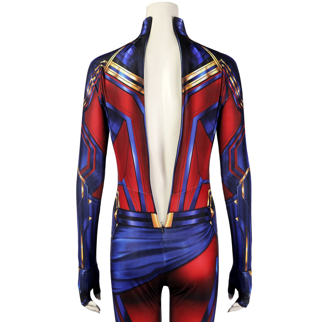 Avengers Endgame Captain Marvel Carol Danvers Jumpsuit with Mask Costumes
