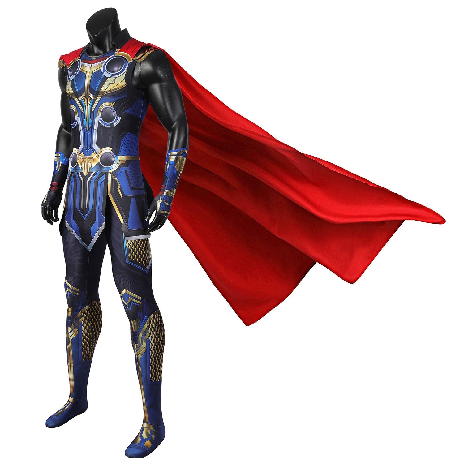 Thor 4 Love and Thunder Male Sleeveless Jumpsuit with Cloak Costumes