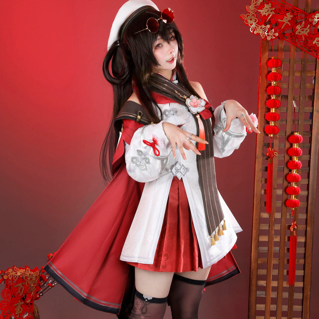 Game Genshin Impact Hu Tao Lantern Rite Suit Cosplay Costumes