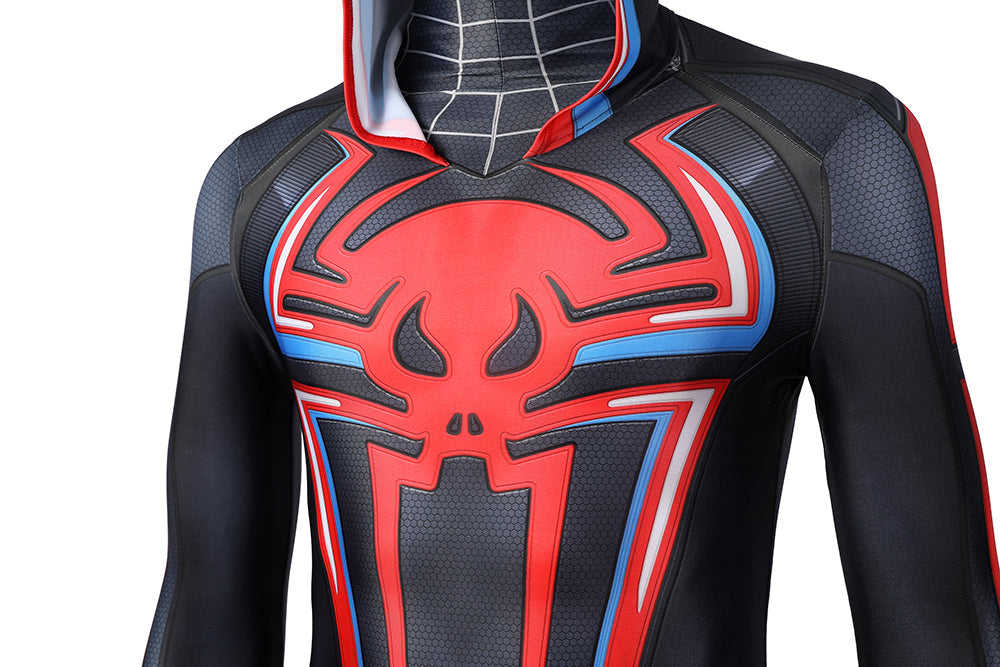 Spider-Man Miles Morales 2099 Suit Male Hoodie Jumpsuit Costumes