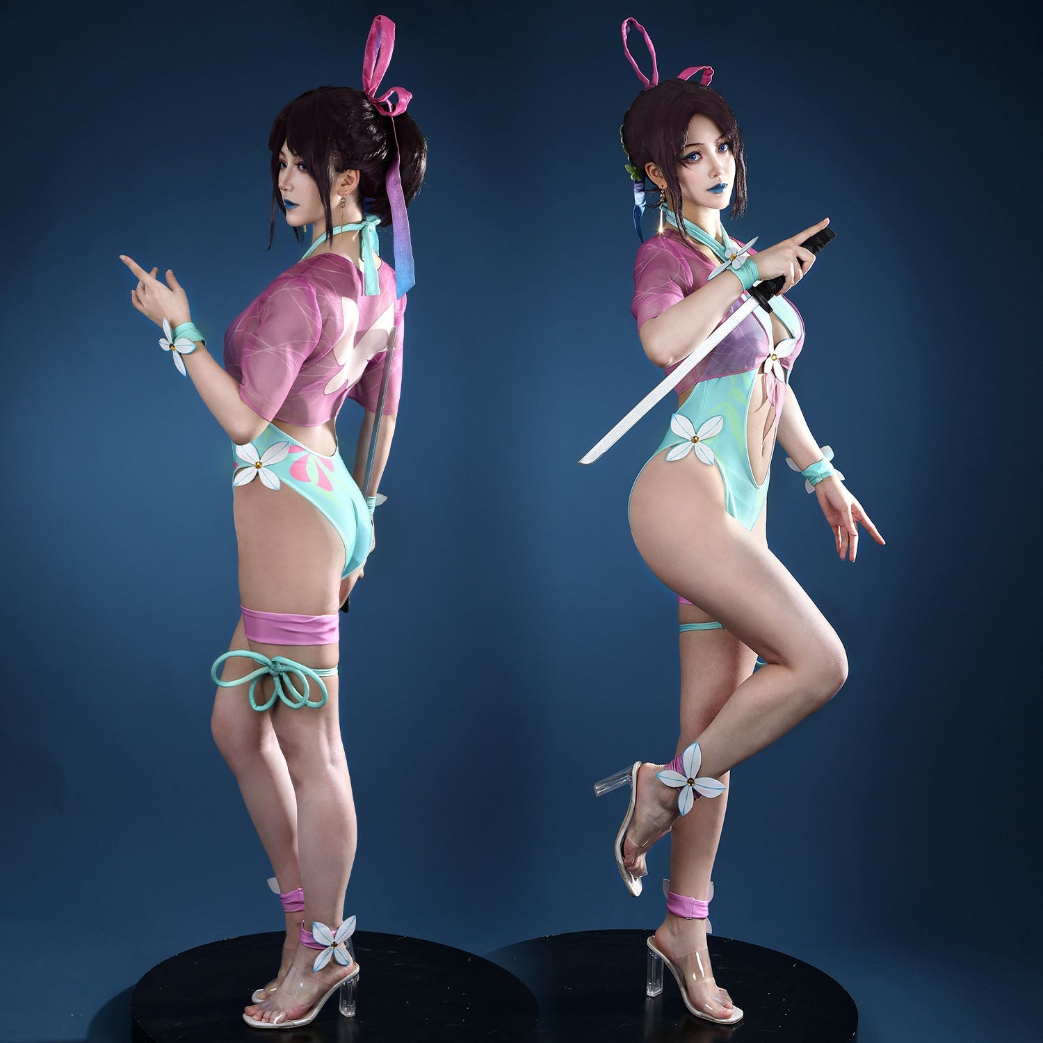 Marvel Rivals Psylocke Swimsuit Top Full Cosplay Costumes