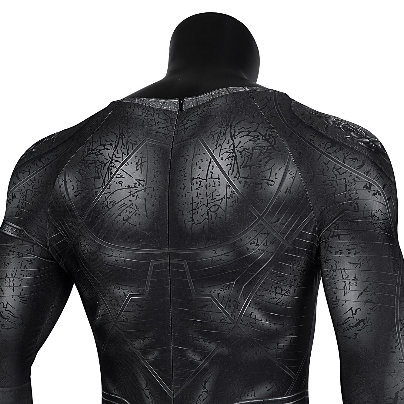 Comics Black Adam Male Jumpsuit with Hooded Cloak Costumes