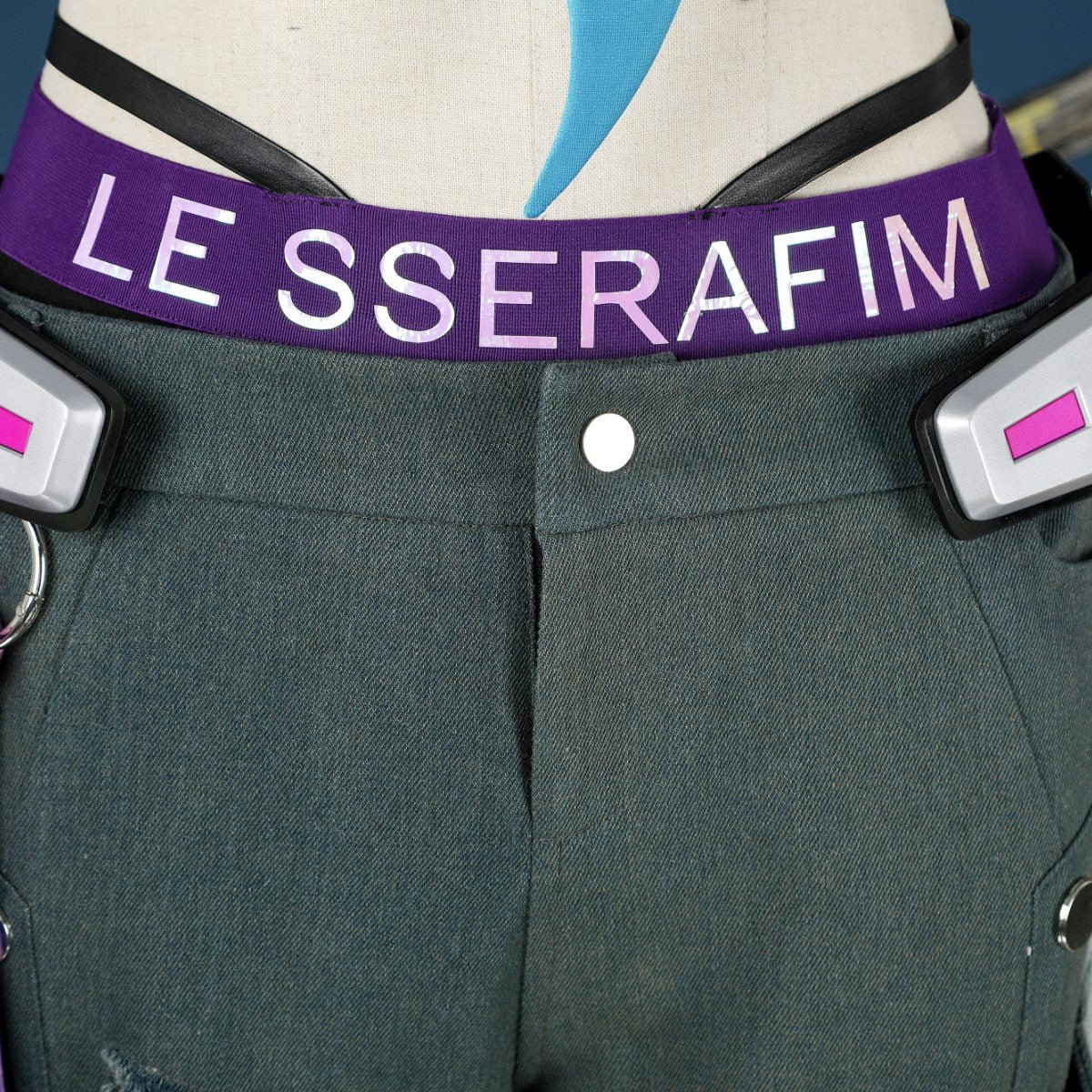 Overwatch 2 X LE SSERAFIM FEARLESS D.VA Blue Cosplay Costumes