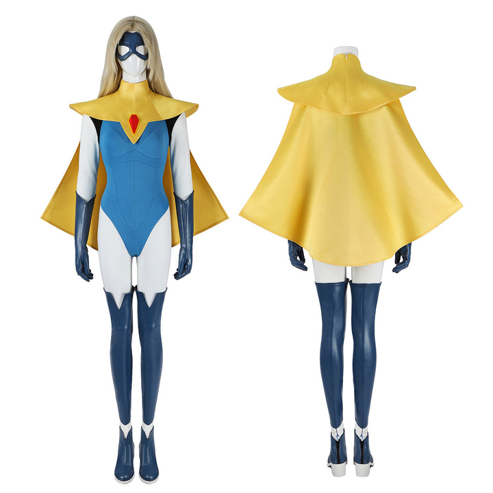 Dispatch Blonde Blazer Bodysuit Cloak Woman Fullset Cosplay Costumes