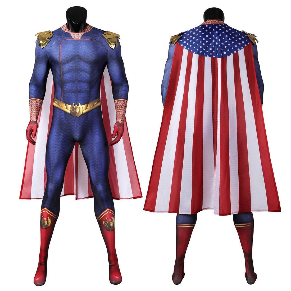 The Boys Season 3 Homelander Male Jumpsuit with Cloak Costumes