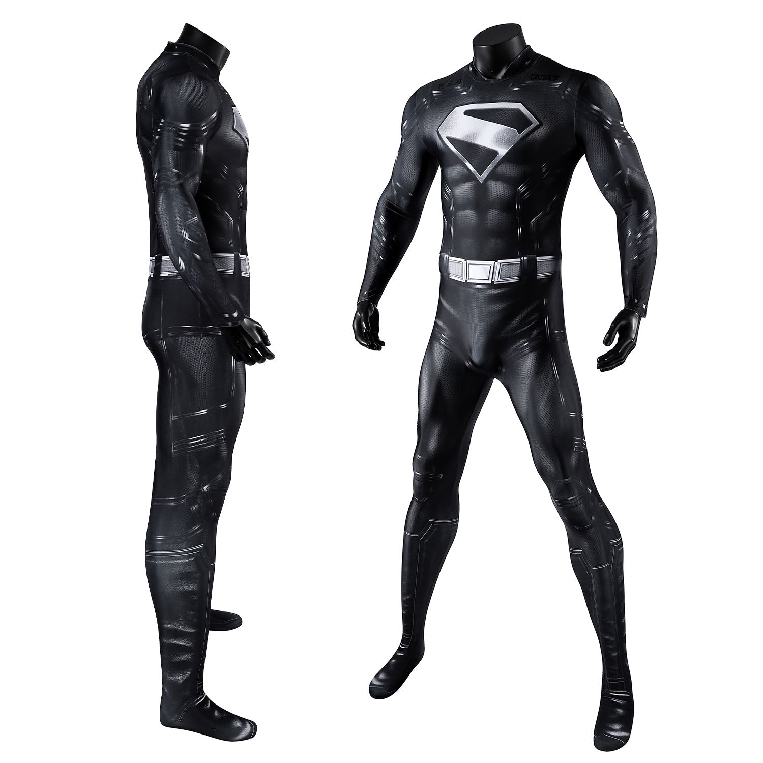 Superman Legacy Clark Kent Black Jumpsuit Cosplay Costumes