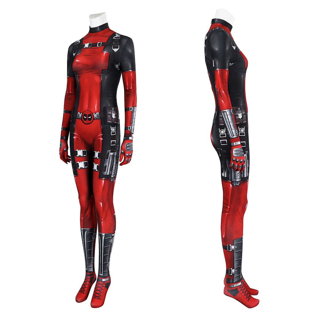 Marvel Deadpool Lady Wade Wilson Suit Jumpsuit Cosplay Costumes