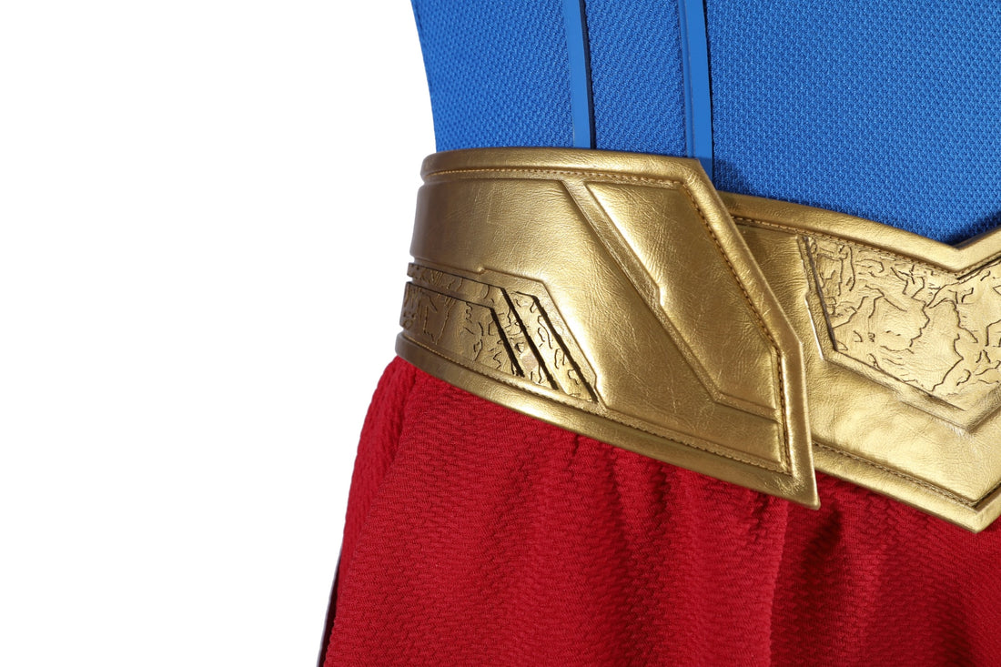 Comics Superhero Supergirl Superwoman Fullset with Coat Cosplay Costumes