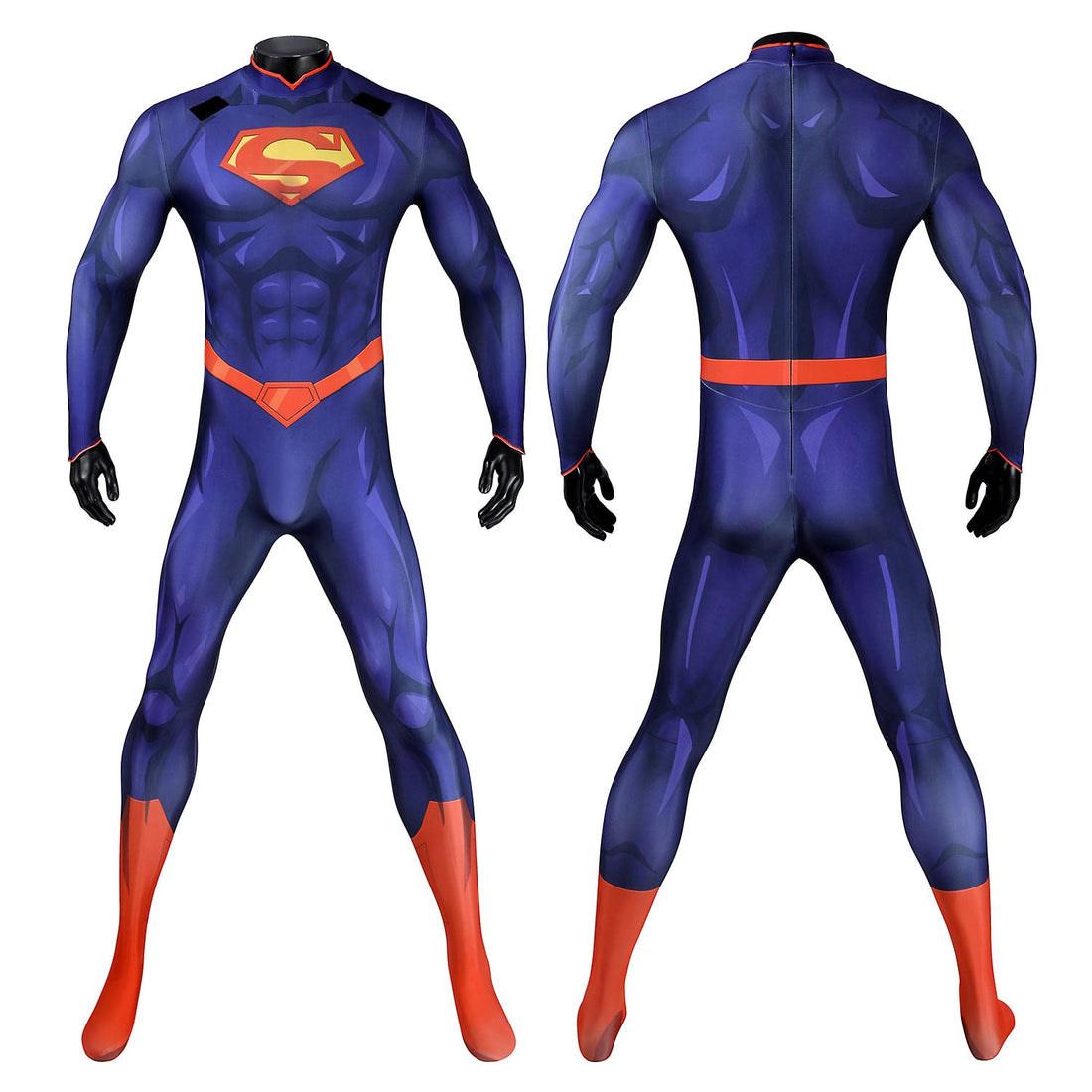 The New 52 Superman Clark Kent Male Jumpsuit Cosplay Costumes