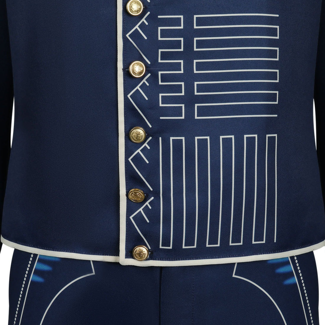 Wicked: For Good Prince Fiyero Navy Blue Suit Cosplay Costumes