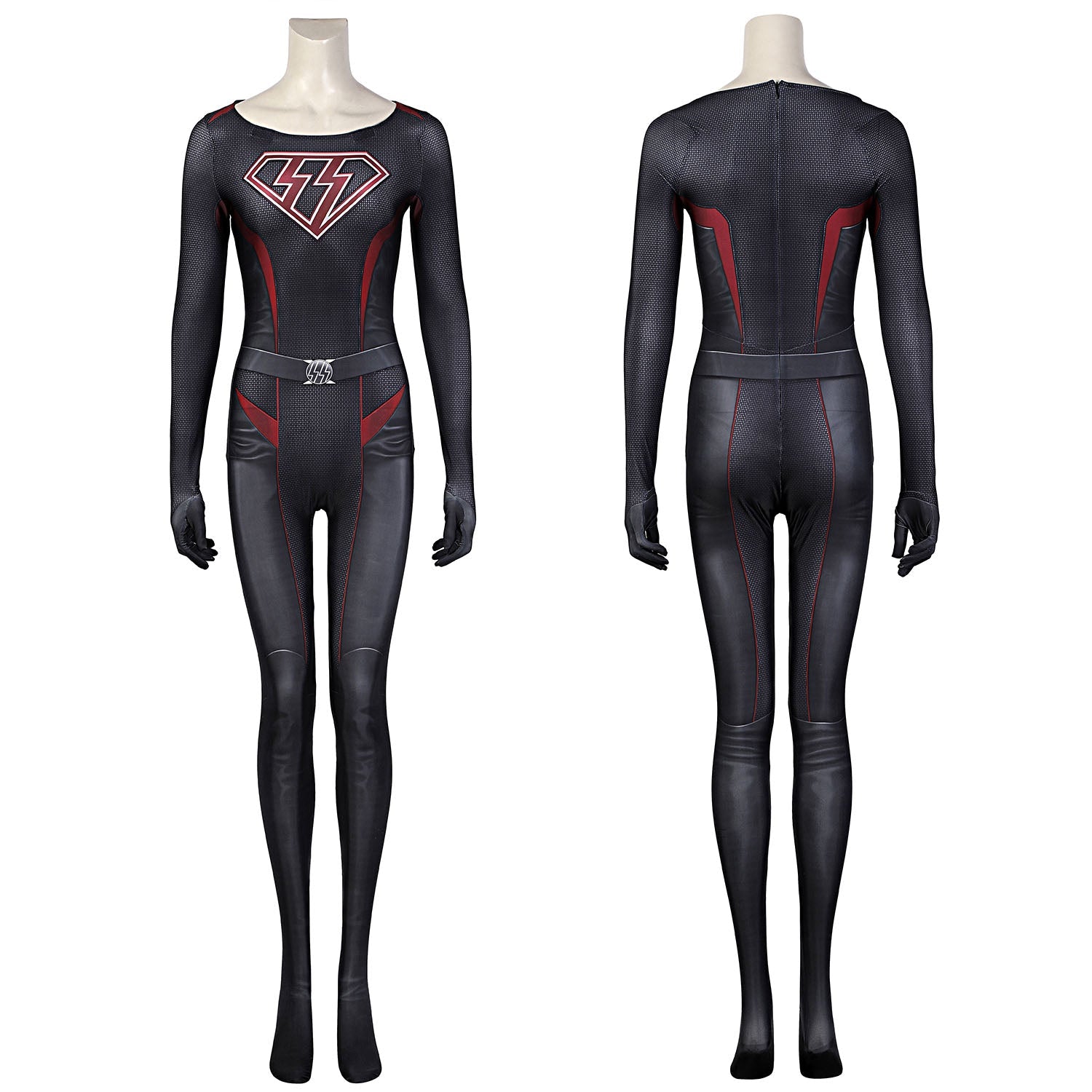 Overgirl Kara Zor-El Danvers Female Jumpsuit with Cloak Costumes