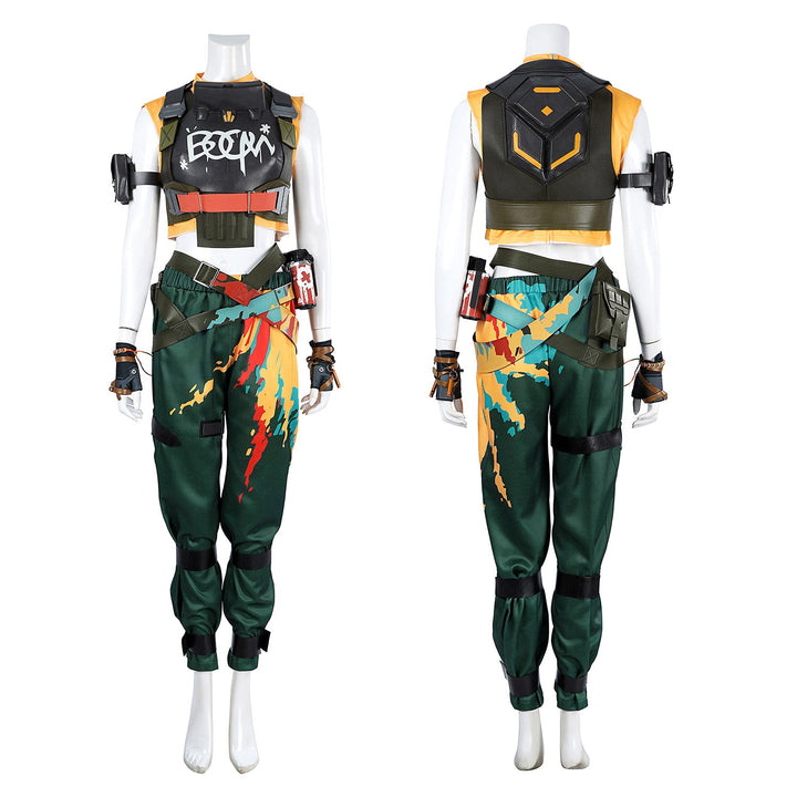 Valorant Raze Female Full Set Outfit Top Cosplay Costumes