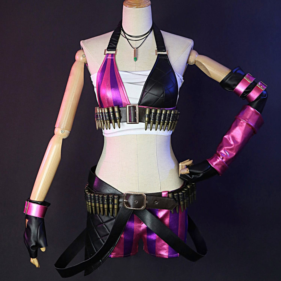 Game LOL Loose Cannon Jinx Top Level Cosplay Costumes