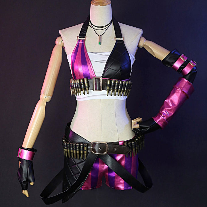 Game LOL Loose Cannon Jinx Top Level Cosplay Costumes