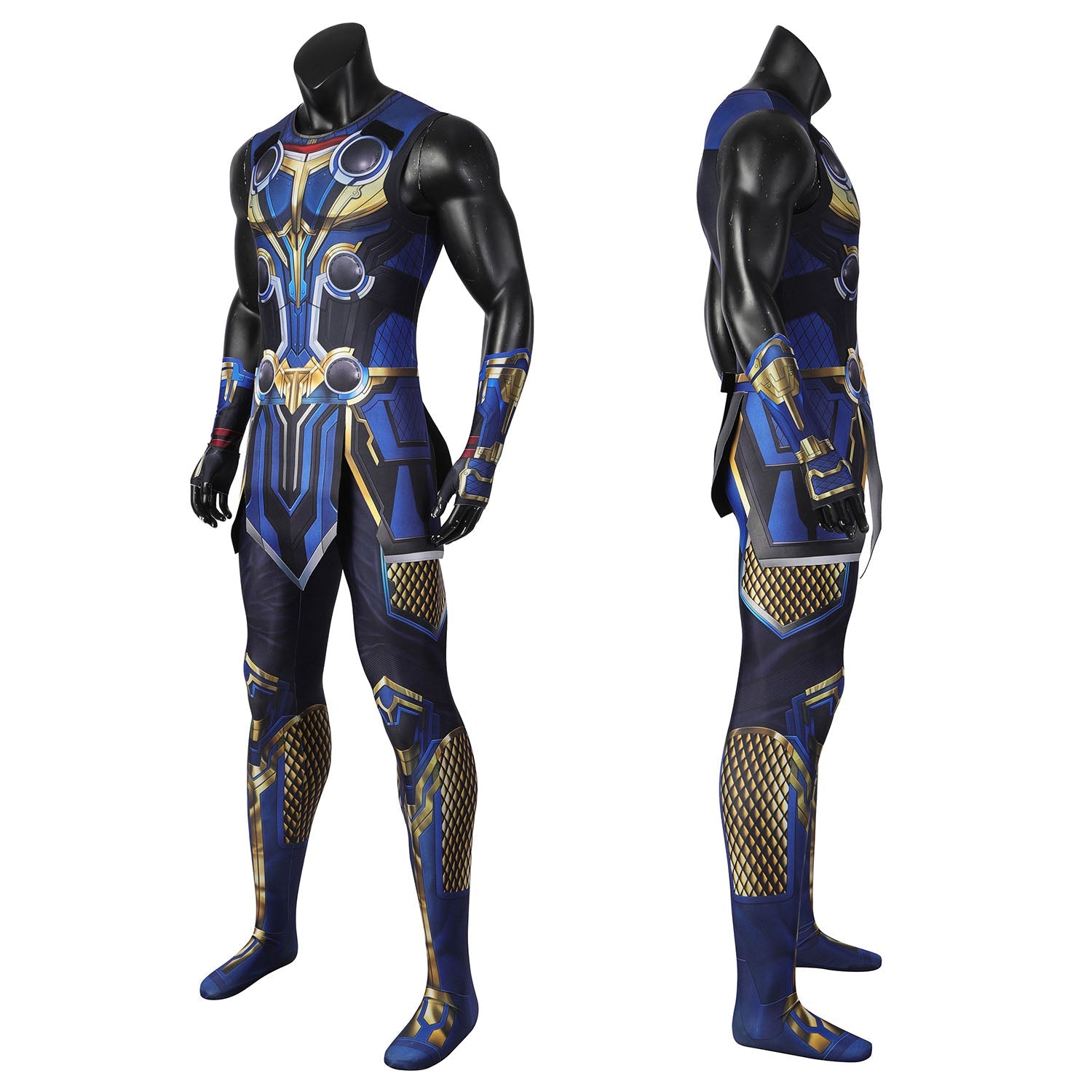 Thor 4 Love and Thunder Male Sleeveless Jumpsuit with Cloak Costumes