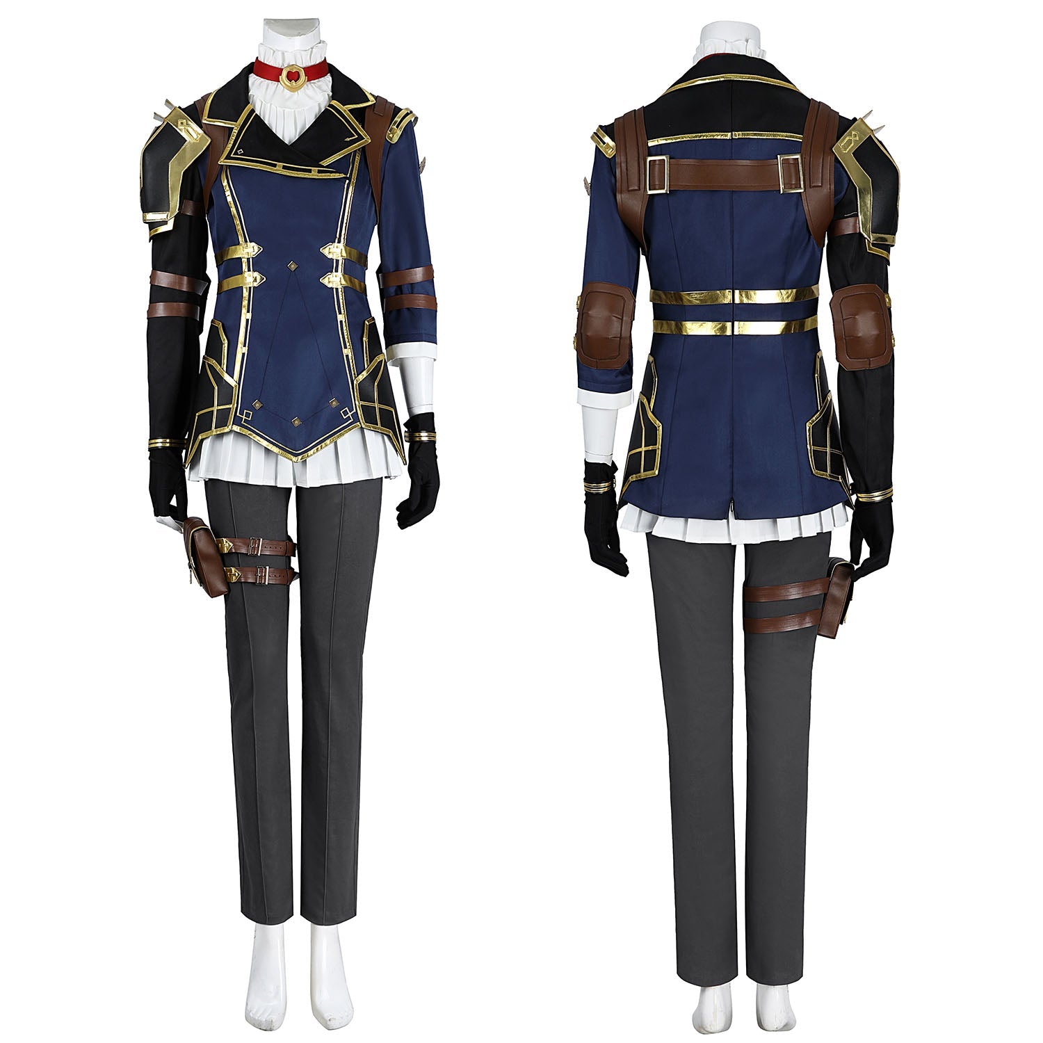 LOL Arcane 2 Caitlyn Kiramman Female Top Level Cosplay Costumes