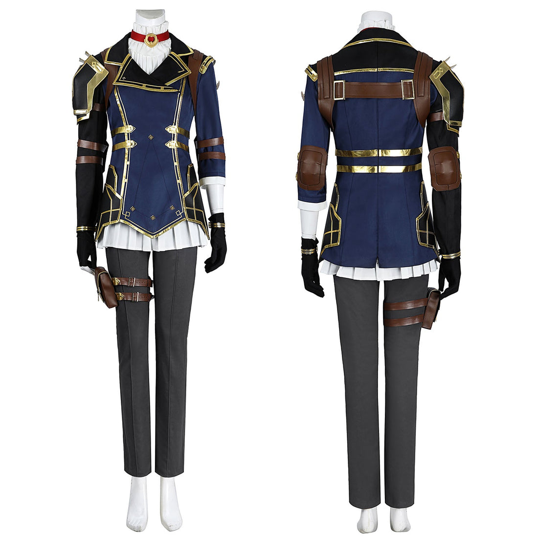 LOL Arcane 2 Caitlyn Kiramman Female Top Level Cosplay Costumes