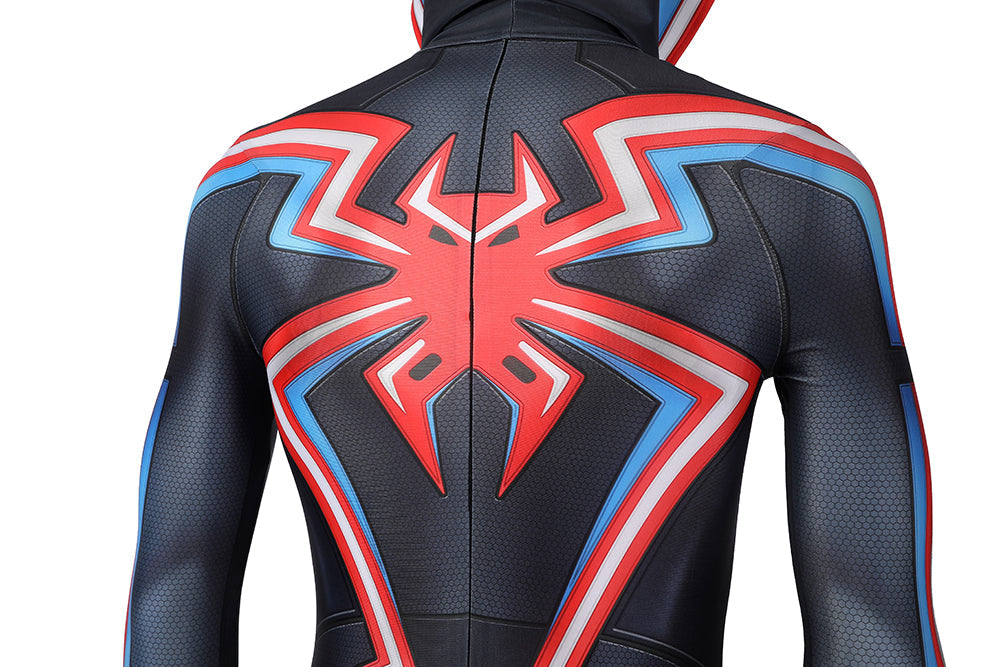 Spider-Man Miles Morales 2099 Suit Male Hoodie Jumpsuit Costumes