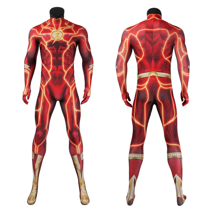 Flashpoint The Flash Barry Allen Jumpsuit with Mask Cosplay Costumes