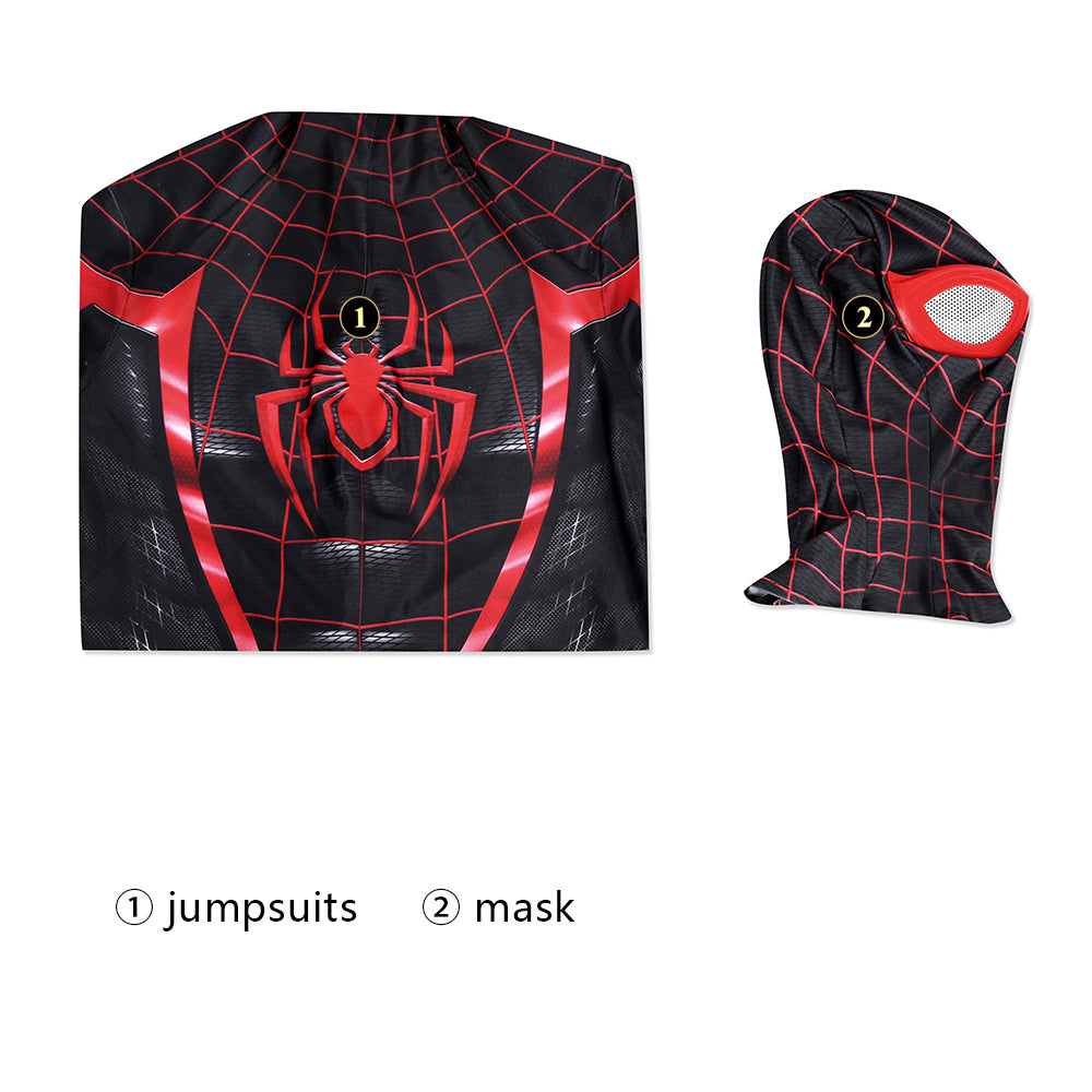 Marvel's Spider-Man 2 Miles Morales New Version Male Jumpsuit Costumes
