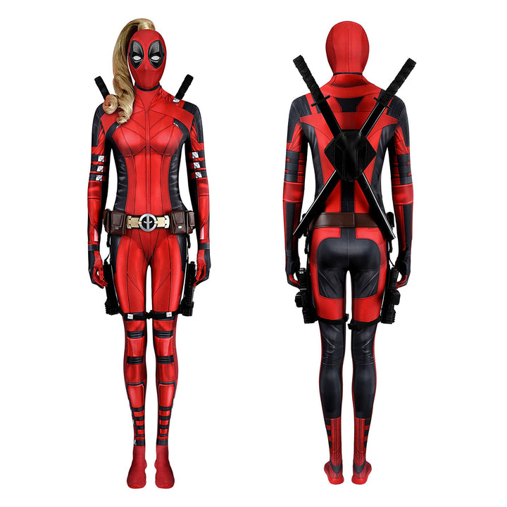 Deadpool 3 Deadpool & Wolverine Lady Jumpsuit with Accessories Costumes