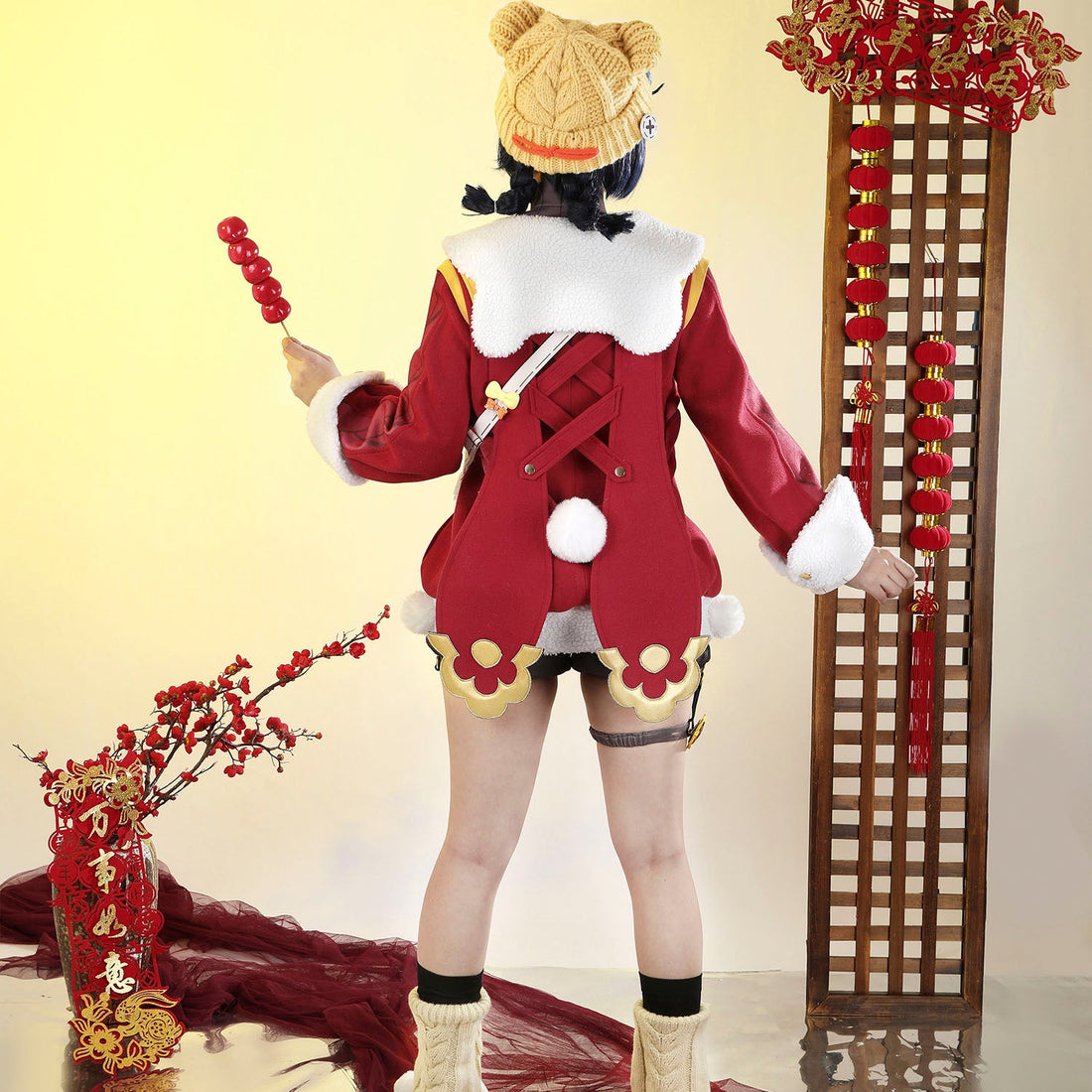 Game Genshin Impact Xiangling Lantern Rite Suit Cosplay Costumes