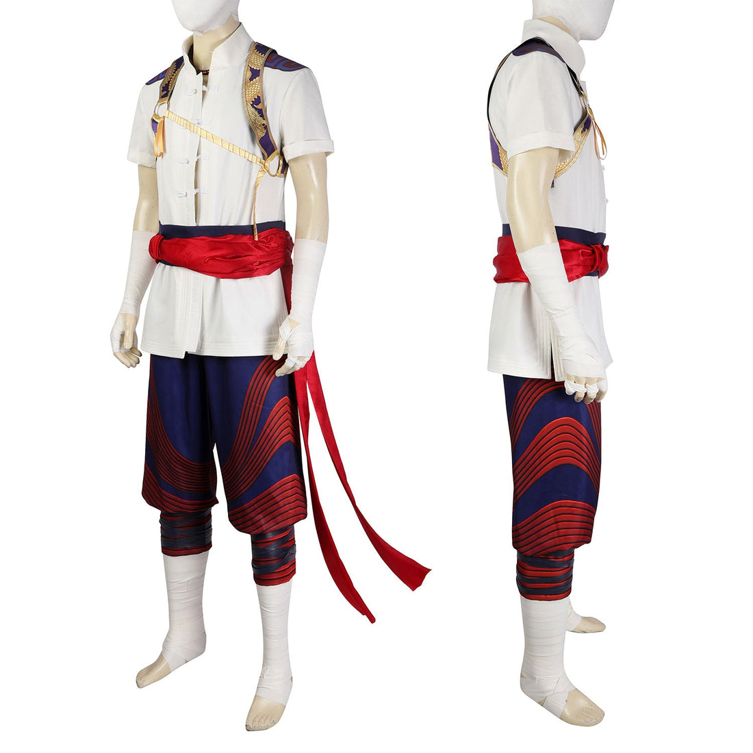Mortal Kombat 1 MK1 Liu Kang Male Fullset Cosplay Costumes