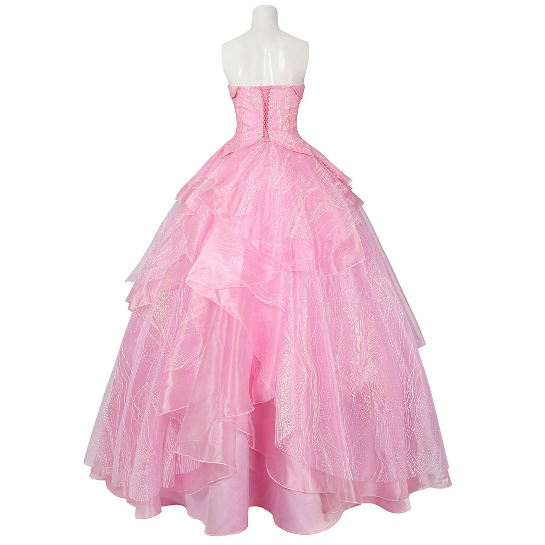 Wicked Part One Galinda Female Dress with Crown Cosplay Costumes