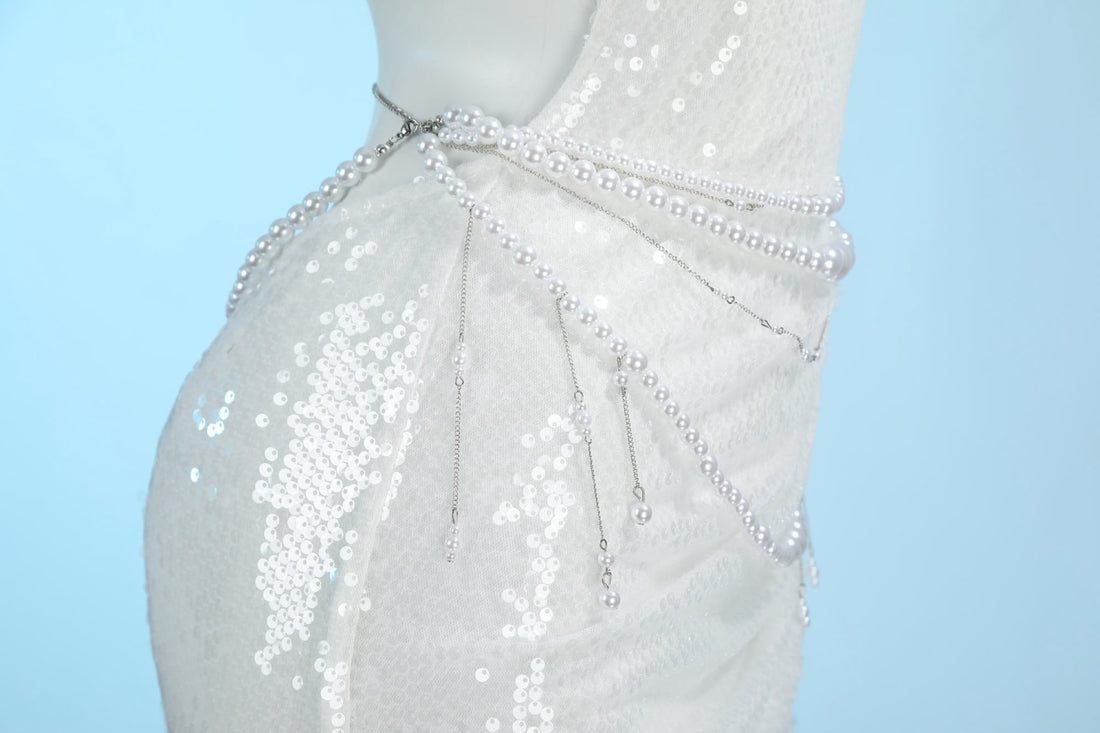 Pre-order Path to Nowhere L.L. Interlude White Dress Top Level Cosplay Costumes