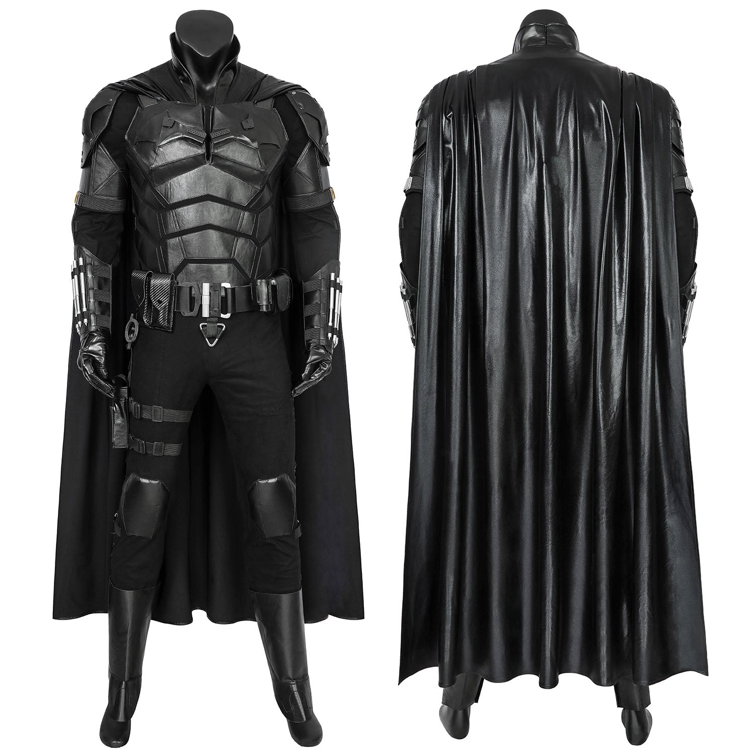 The Batman 2022 Movie Bruce Wayne Robert Pattinson Male Top Costumes